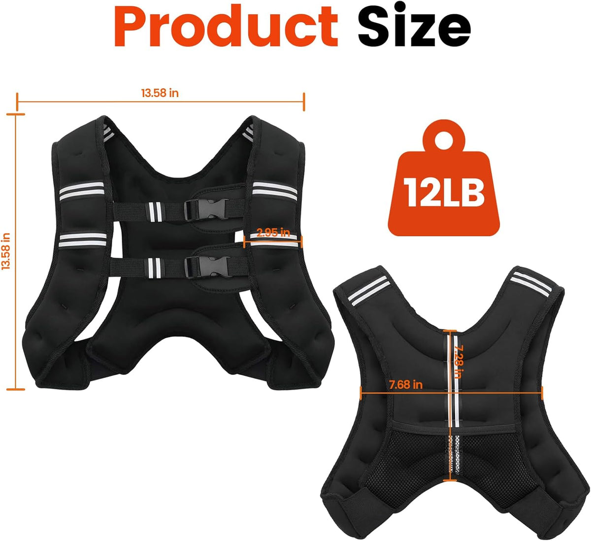 Poudee Gilet Lesté pour Musculation BX-001