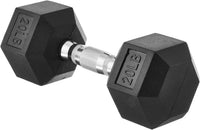 Amazon Basics Haltère Hexagonal en Caoutchouc pour Musculation CD-20LB