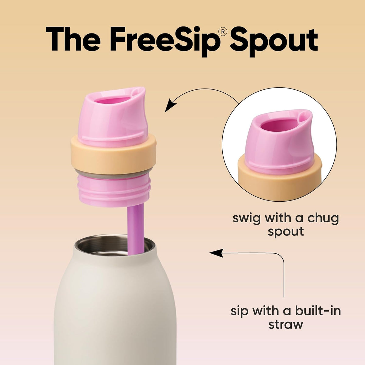 Owala FreeSip Twist Gourde Isotherme en Acier Inoxydable C08718