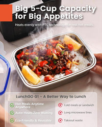 LUNCHGO G1 Cordless Heated Electric Lunch Box