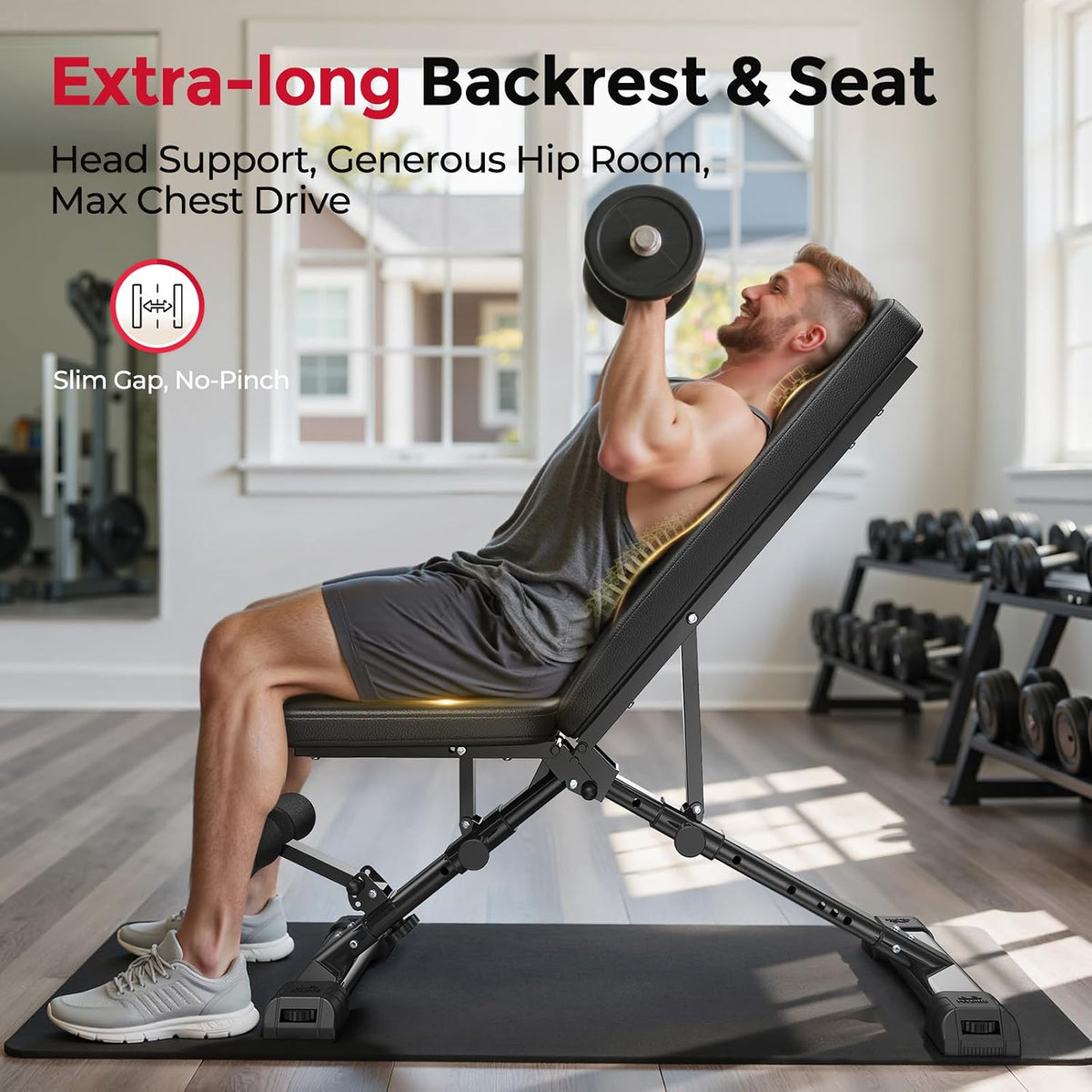 FLYBIRD WB5 Banc de Musculation Réglable Pliable