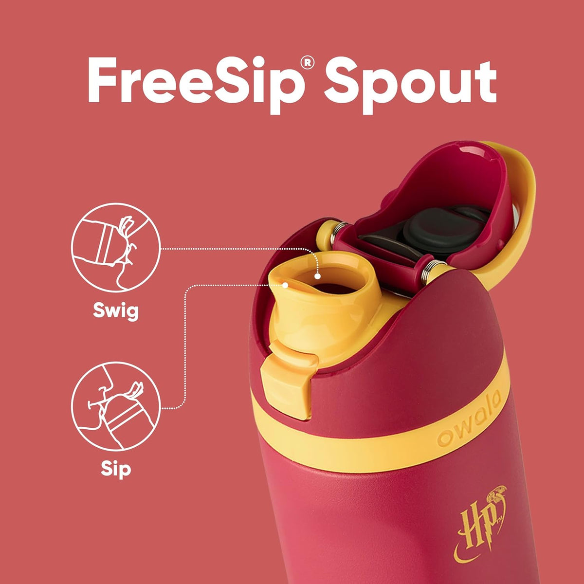 Owala FreeSip Gourde Isotherme en Acier Inoxydable C04985