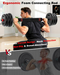 UNNMIIY Haltères Réglables pour Musculation AD55LBS