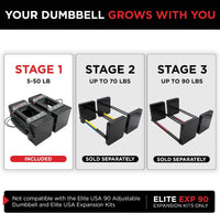 PowerBlock Elite EXP 90 Haltères Réglables 501-00096-01