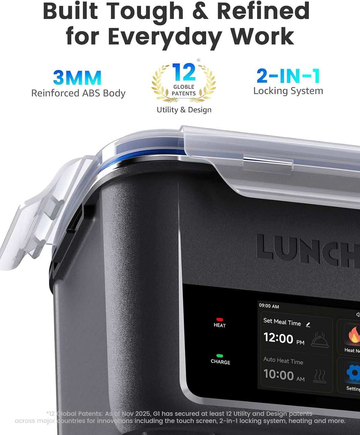 LUNCHGO G1 Cordless Heated Electric Lunch Box