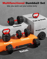 UNNMIIY Haltères Réglables pour Musculation AD55LBS