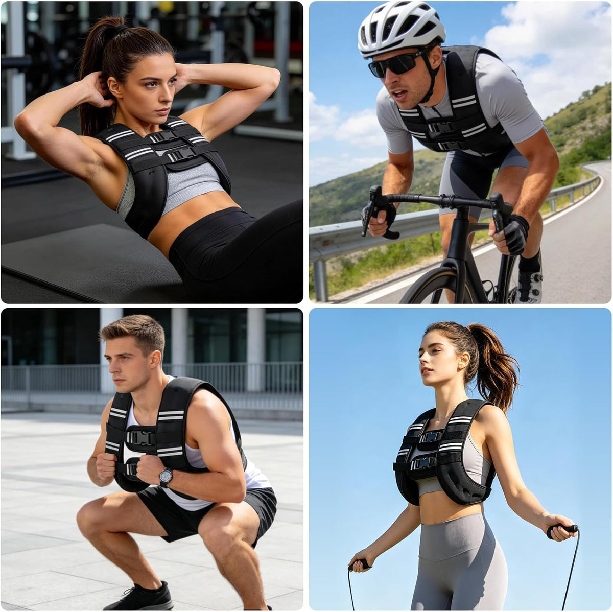 Zikopomi Gilet Lesté pour Musculation BEIXIN004