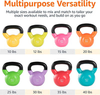Amazon Basics Kettlebell en Vinyle pour Musculation IR92007-15LB