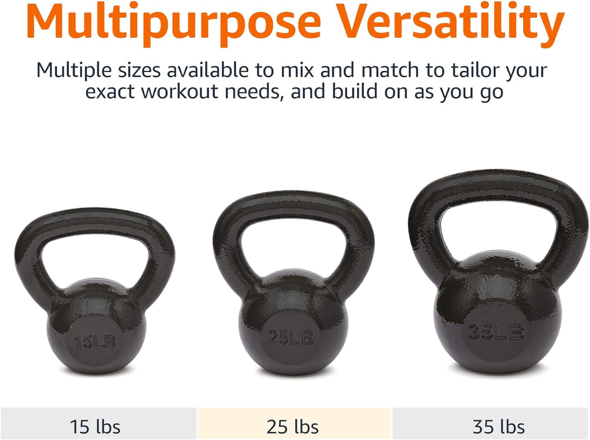 Amazon Basics Kettlebell en Fonte pour Musculation KB-35LB