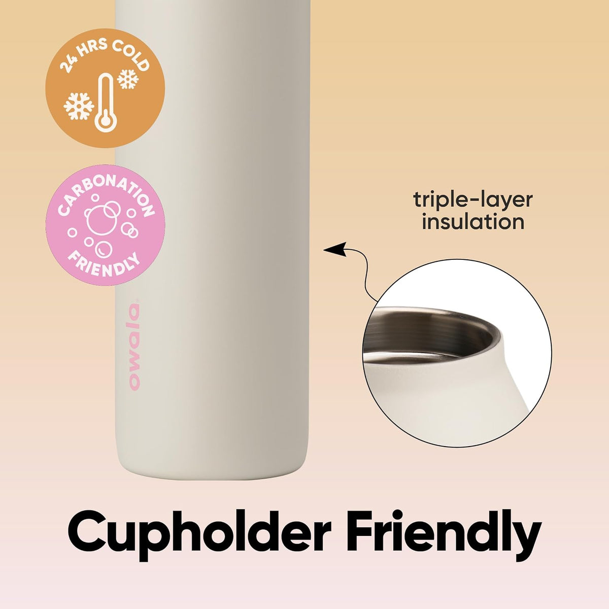 Owala FreeSip Twist Gourde Isotherme en Acier Inoxydable C08718