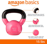 Amazon Basics Kettlebell en Vinyle pour Musculation IR92007-15LB
