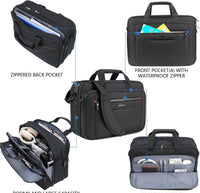 VANKEAN Expandable Waterproof Laptop Briefcase