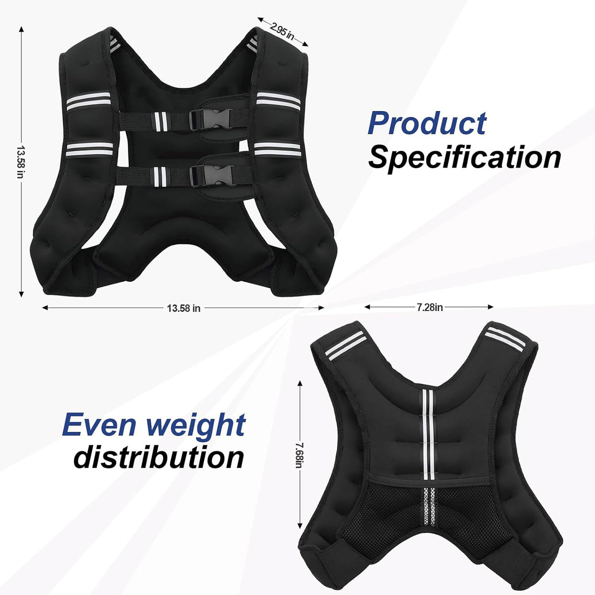 Zikopomi Gilet Lesté pour Musculation BEIXIN004