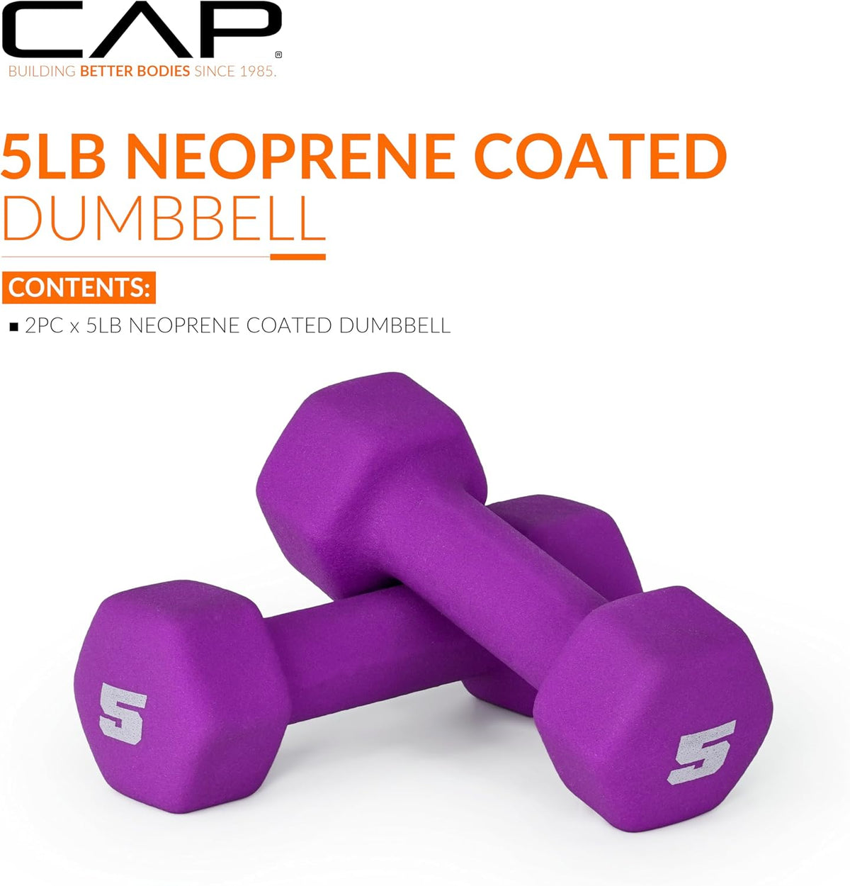 CAP Haltères en Néoprène pour Musculation