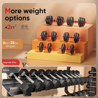 UNNMIIY Ensemble d'Haltères Réglables 5-en-1 Musculation AD55LBS