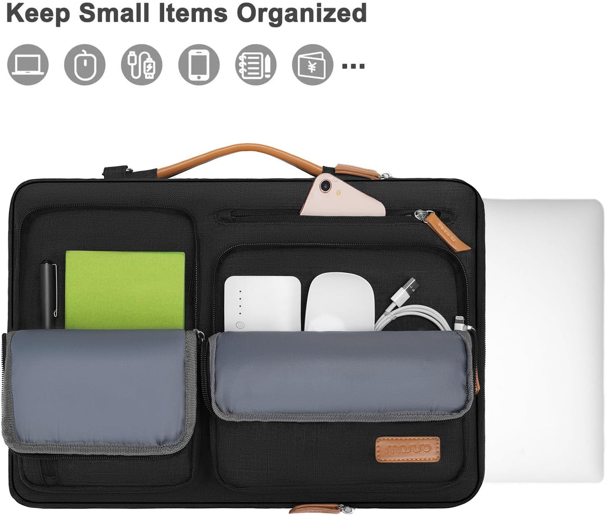 MOSISO 360 Protective Laptop Shoulder Bag