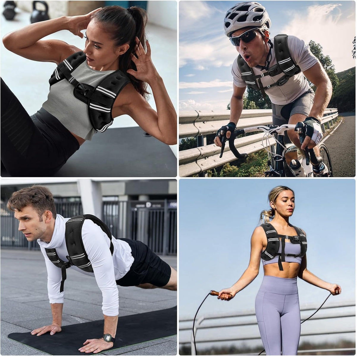 Zeerun Gilet Lesté de Musculation pour Homme et Femme WV10