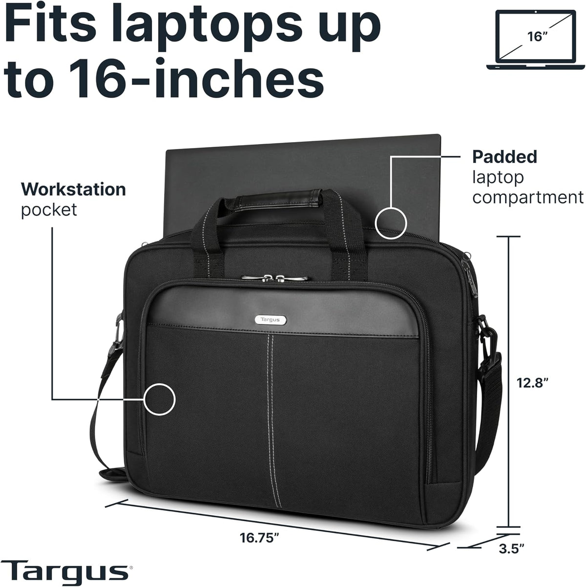 Targus Slim Lightweight Laptop Shoulder Bag