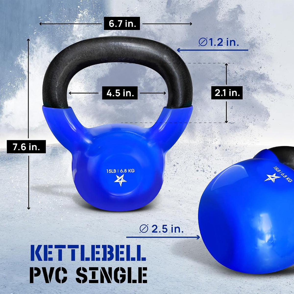 Yes4All Kettlebell en Vinyle pour Musculation KLD1