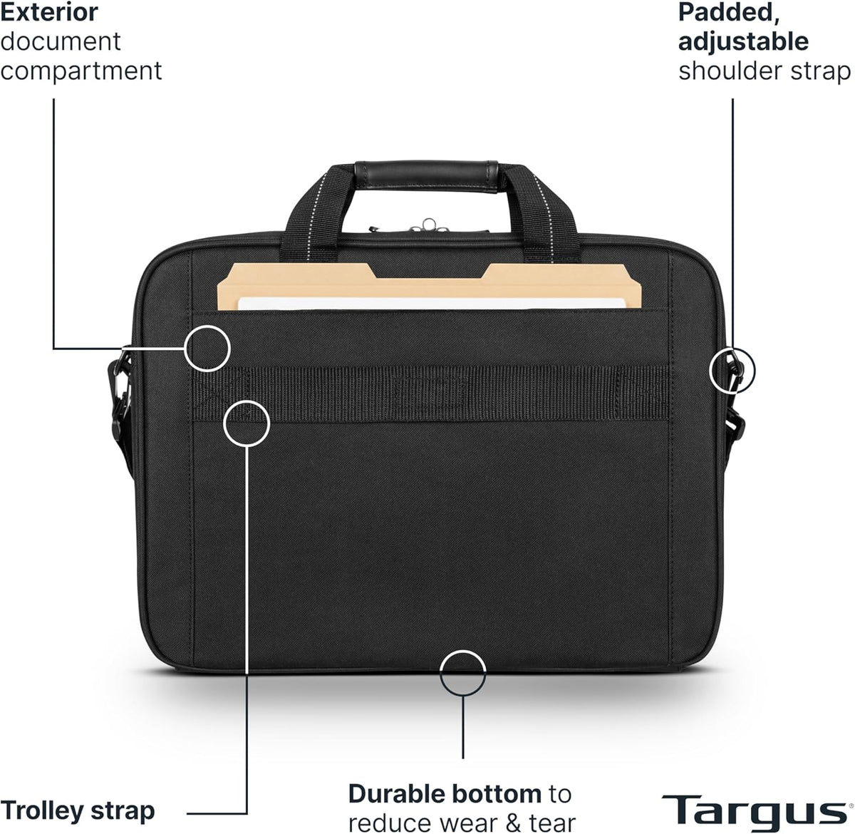 Targus Slim Lightweight Laptop Shoulder Bag