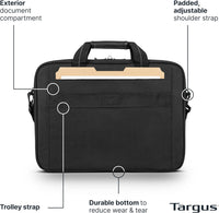 Targus Slim Lightweight Laptop Shoulder Bag
