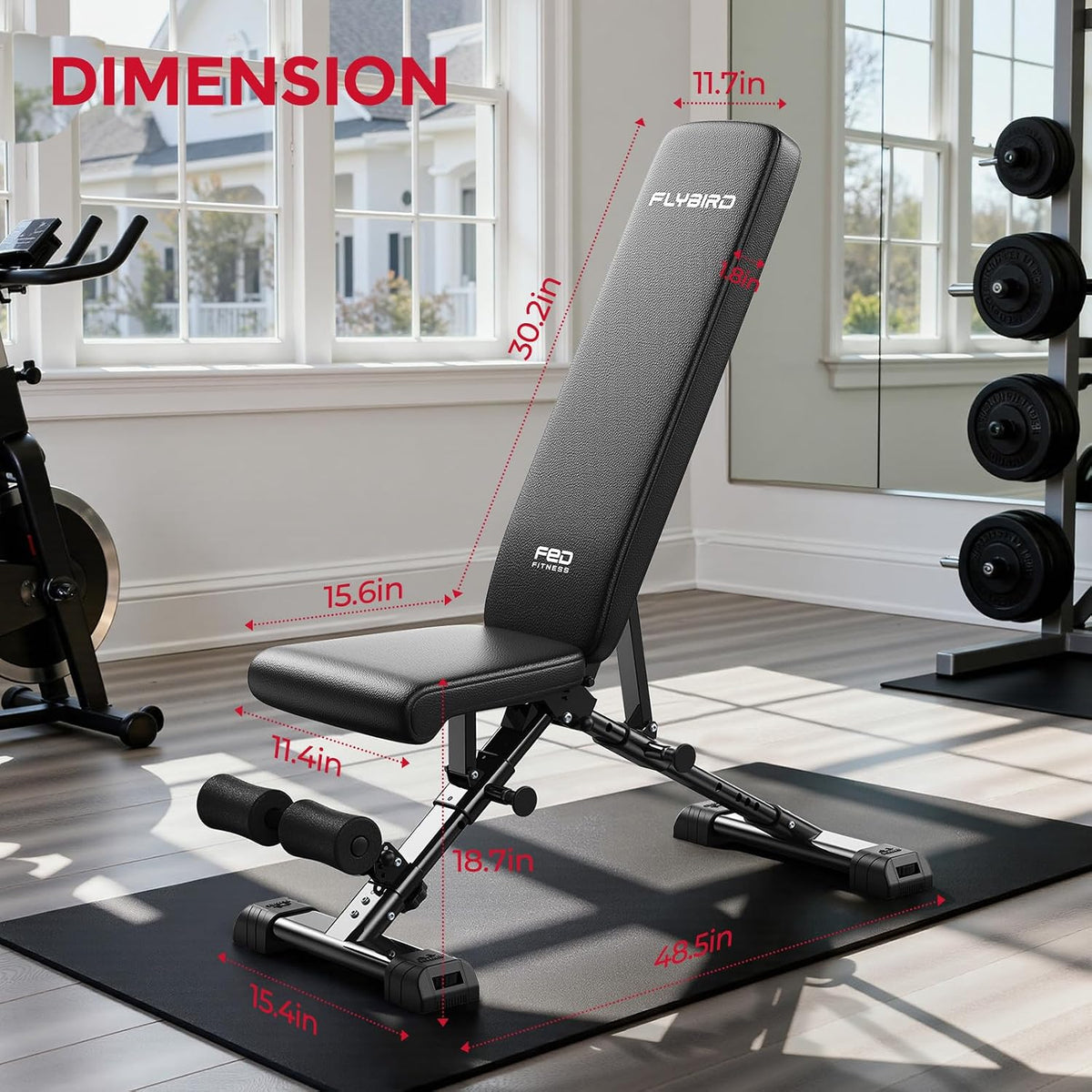 FLYBIRD WB5 Banc de Musculation Réglable Pliable