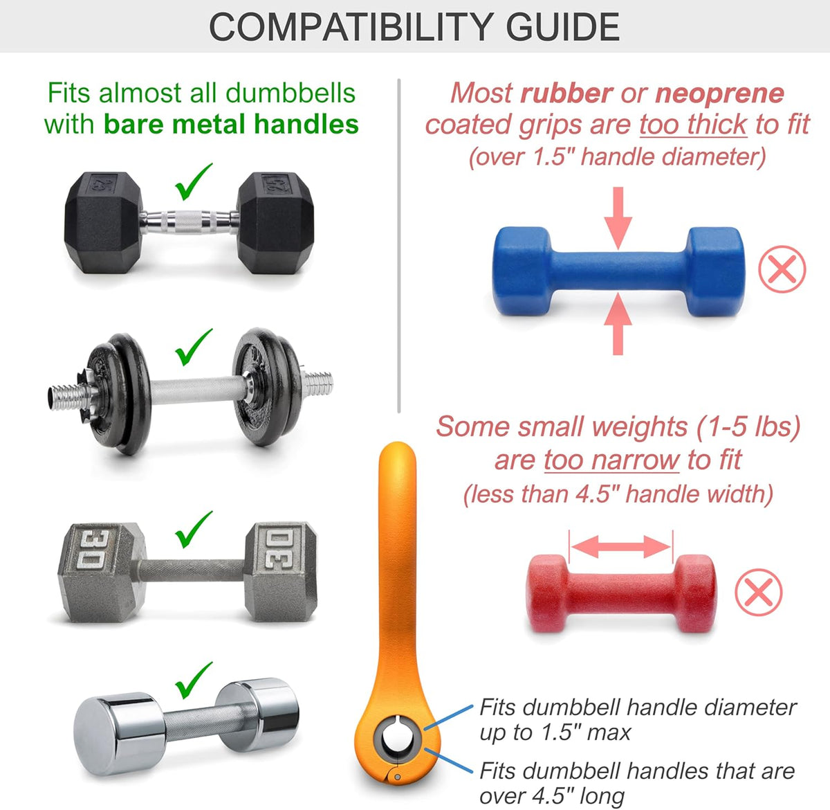Kettle Gryp Poignée Adaptateur Kettlebell pour Haltère