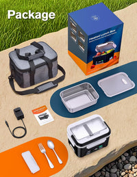 EAST OAK Cordless Heated Electric Lunch Box