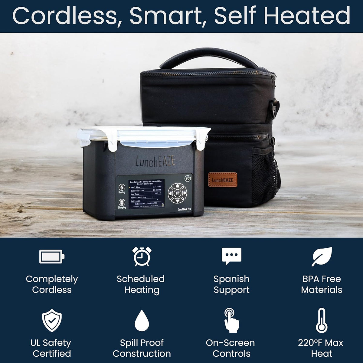 LunchEAZE Pro Cordless Heated Electric Lunch Box