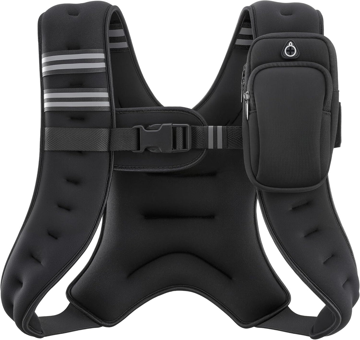 ZELUS Gilet Lesté de Musculation avec Bandes Réfléchissantes