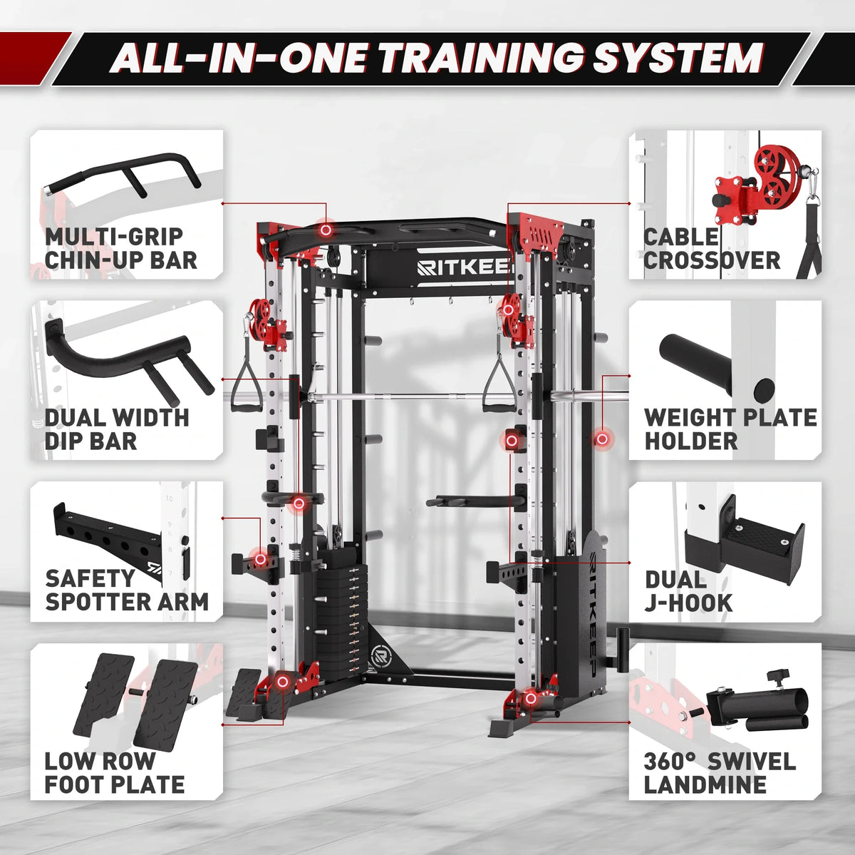 PMAX 5600 Smith Machine Appareil de Musculation