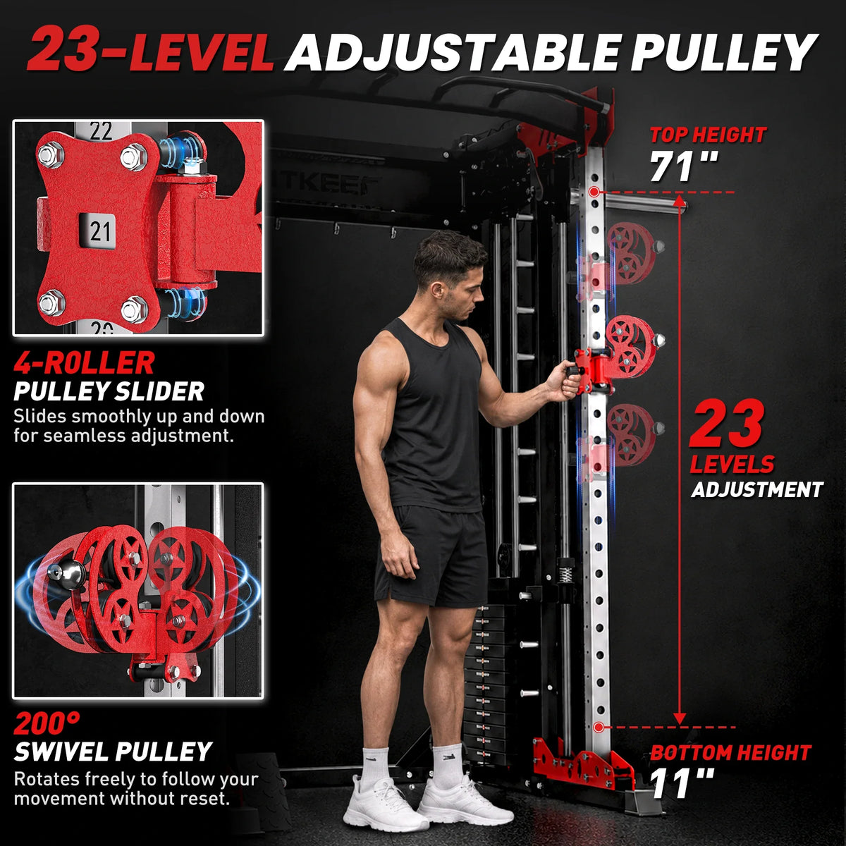 PMAX 5600 Smith Machine Appareil de Musculation