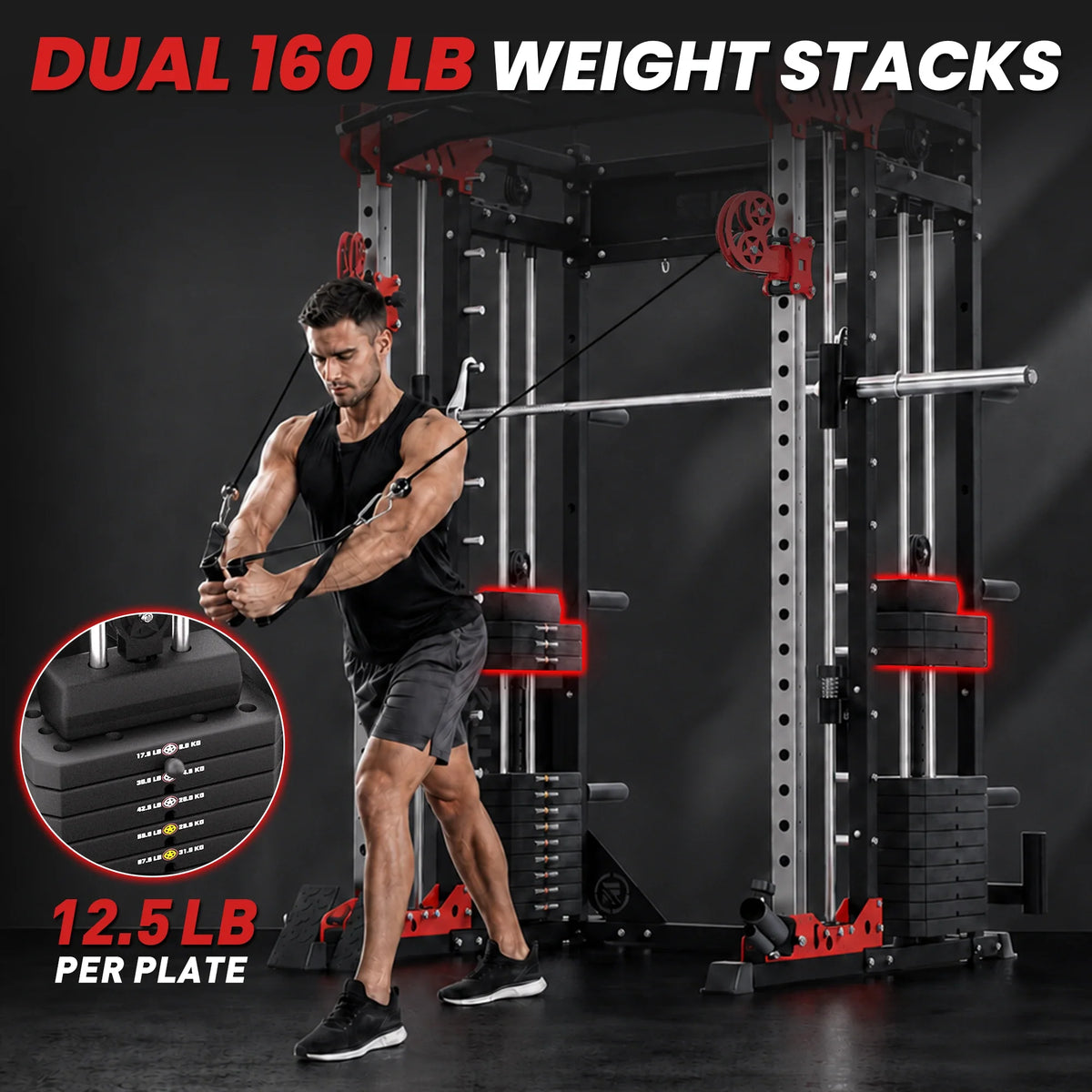PMAX 5600 Smith Machine Appareil de Musculation
