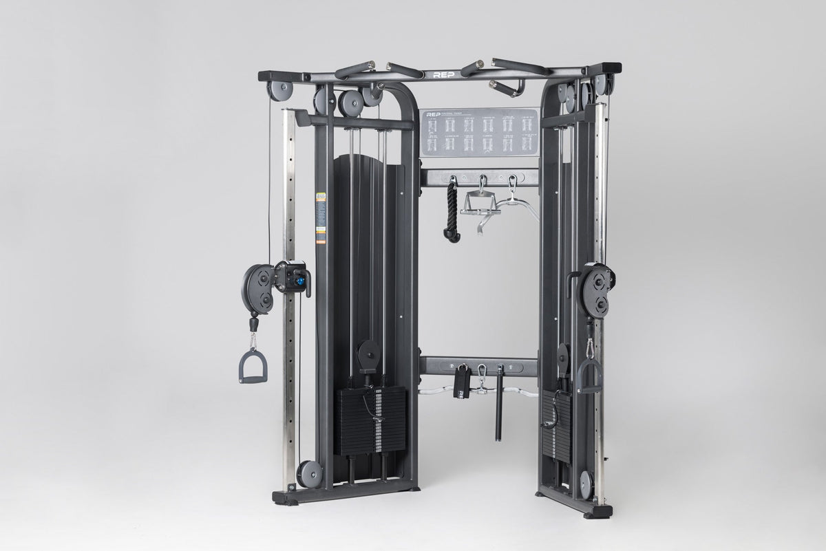 REP Fitness Barre de Curl Multi-Prises pour Câble