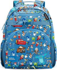 Disney Pixar Kids Backpack 12L School Bookbag for Toddlers Preschool Kindergarten Blue