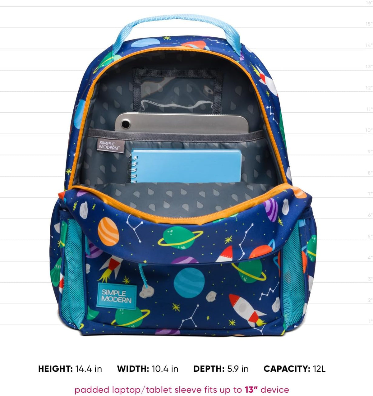 Disney Pixar Kids Backpack 12L School Bookbag for Toddlers Preschool Kindergarten Blue