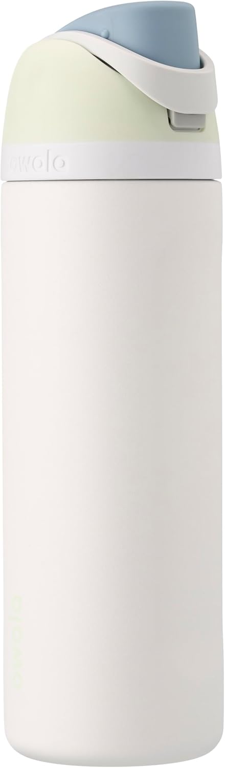 FreeSip Insulated Stainless Steel BPA-Free Kids Water Bottle with Straw 24 oz