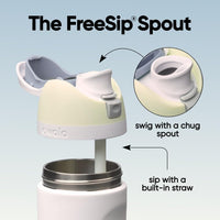 FreeSip Insulated Stainless Steel BPA-Free Kids Water Bottle with Straw 24 oz