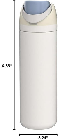 FreeSip Insulated Stainless Steel BPA-Free Kids Water Bottle with Straw 24 oz
