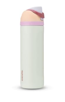 FreeSip Insulated Stainless Steel Water Bottle 24 oz with Locking Push-Button Lid