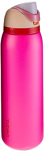 FreeSip Insulated Stainless Steel Water Bottle 24 oz with Locking Push-Button Lid