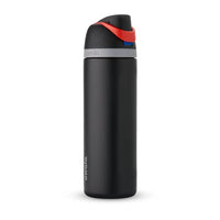 FreeSip Insulated Stainless Steel Water Bottle 24 oz with Straw and Locking Push-Button Lid