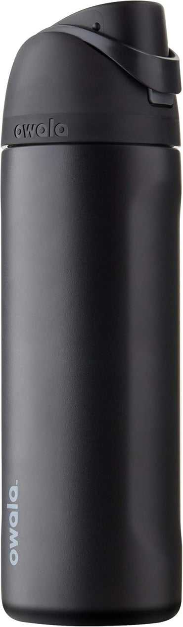 FreeSip Insulated Stainless Steel Water Bottle with Push-Button Lid 24 oz
