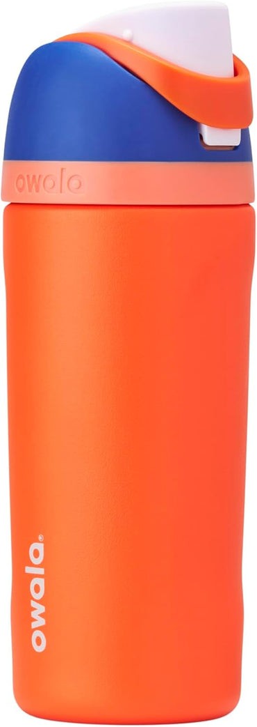 FreeSip Insulated Stainless Steel Water Bottle with Straw BPA-Free