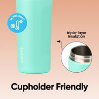 FreeSip Insulated Stainless Steel Water Bottle with Straw BPA-Free 24 oz