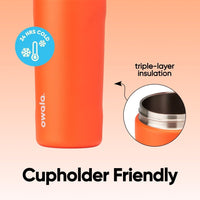 FreeSip Insulated Stainless Steel Water Bottle with Straw BPA-Free