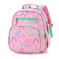 Girls Lightweight Backpack 15 Inch Rainbow Elementary School Bookbag with Insulated Pocket