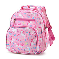 Girls Lightweight Backpack 15 Inch Rainbow Elementary School Bookbag with Insulated Pocket