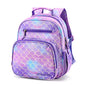 Girls Lightweight Backpack 15 Inch Rainbow Elementary School Bookbag with Insulated Pocket