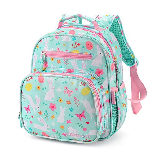 Girls Lightweight Backpack 15 Inch Rainbow Elementary School Bookbag with Insulated Pocket